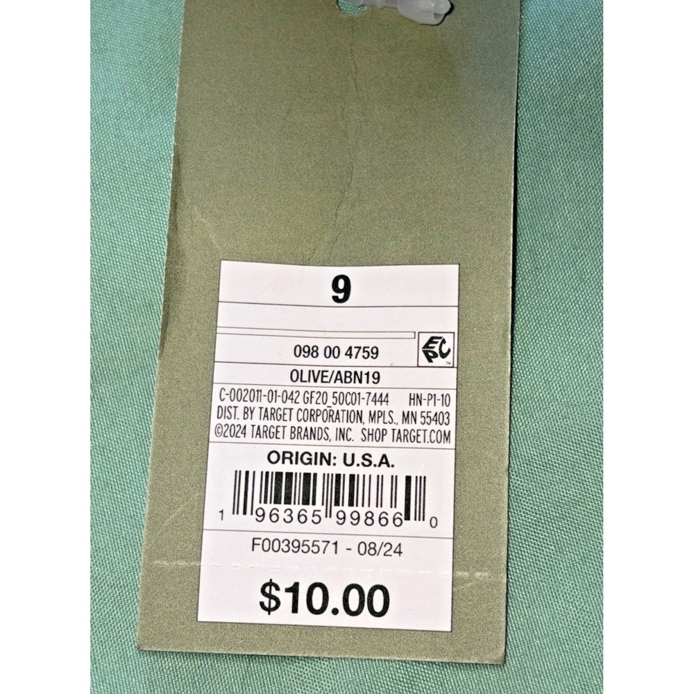 Goodfellow & Co. Two Band Buckle Slide-On Sandals in Olive Green - Men's Size 9 - Picture 4 of 4